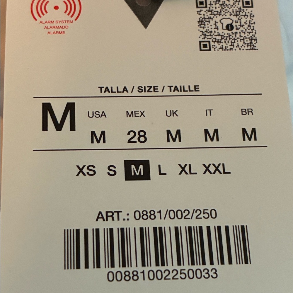 NWT. Zara White Poplin Peter Pan Collar Shirt. Size M. - Picture 7 of 9